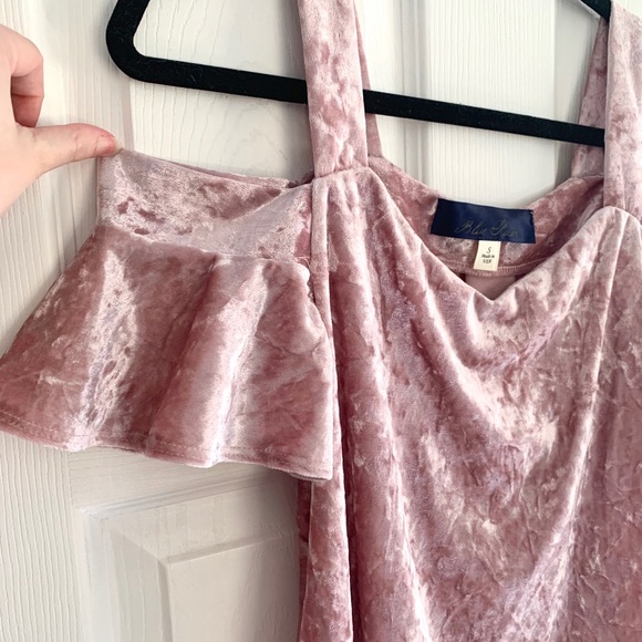 Blue Rain Francesca’s Crushed Velvet Top - Picture 3 of 5